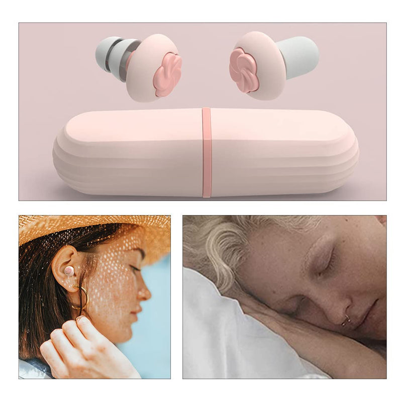 [Australia] - Earplugs Reusable Decompression Ear Plug Comfortable Noise Cancelling Earplugs for Snoring Studying Sleeping Noise 