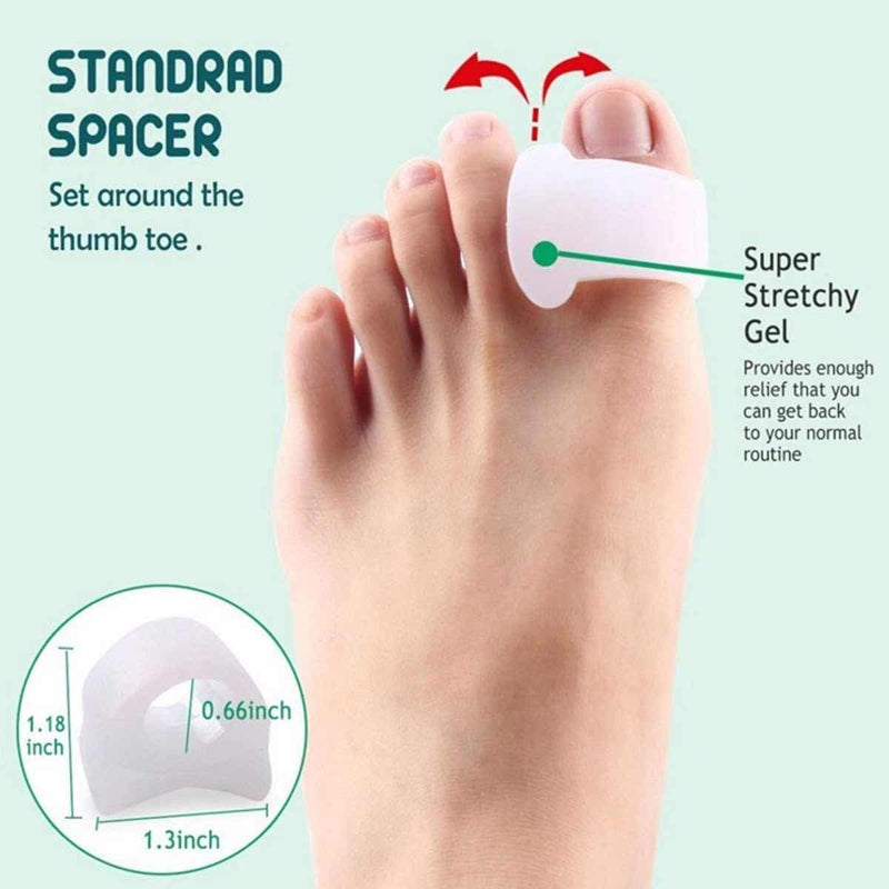 [Australia] - Bunion Corrector and Bunion Pain Relief Kit, Gel Bunion Pads & Sleeve, Toe Separators Spacers Straighteners for Men and Women- Hammer Toe,Hallux Valgus, Big Toe Joint in Toe 9 Pack 