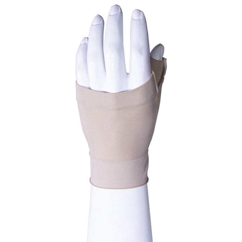 [Australia] - Truform Lymphedema Compression Gauntlet, 15-20 mmHg Post Mastectomy Support, Beige, Medium 