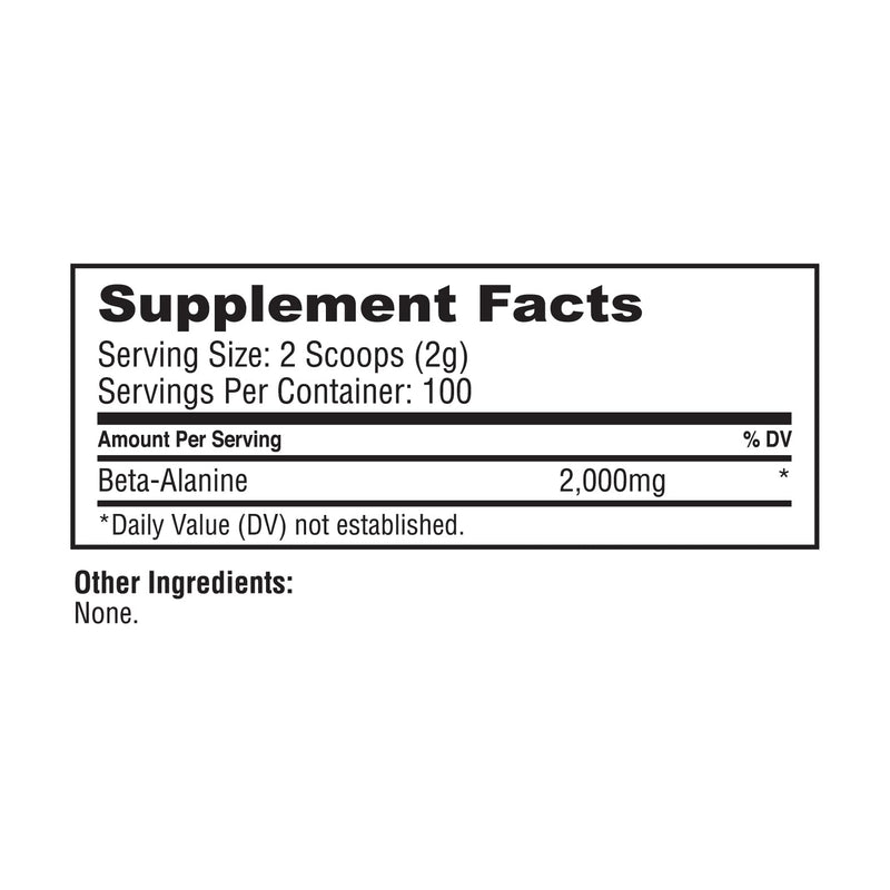 [Australia] - PrimaForce Beta Alanine Powder, Unflavored, 200 Grams - Gluten Free, Non-GMO Supplement for Men and Women - Supports Lean Muscle Gain and Aids Recovery 