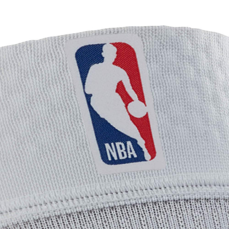 [Australia] - Bauerfeind Sports Compression Knee Support NBA - Lightweight Design with Gripping Zones for Basketball Knee Pain Relief & Performance with Team Designs (White, L) 