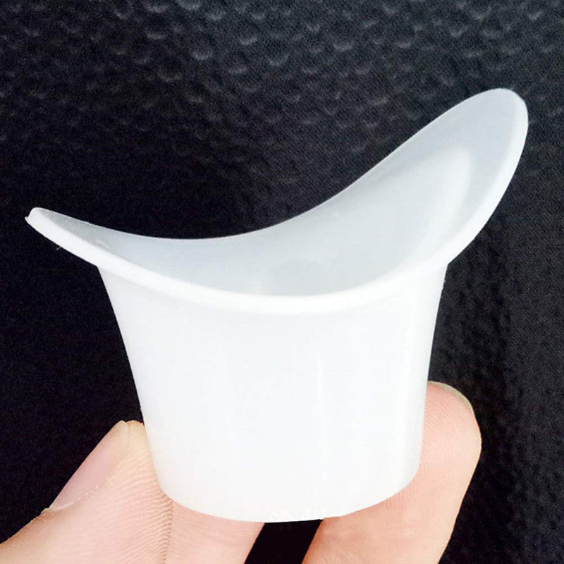 [Australia] - SUPVOX 10pcs 8ml Silicone Eye Wash Cup Resuable Non Sterile Eye Bath Cup Washing Cup for Refreshing Cleaning Tired Eyes (White) 