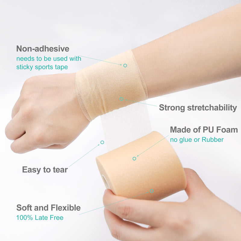 [Australia] - Dimora White Athletic Sports Tape & Dimora Pre Wrap Tape for Sports 
