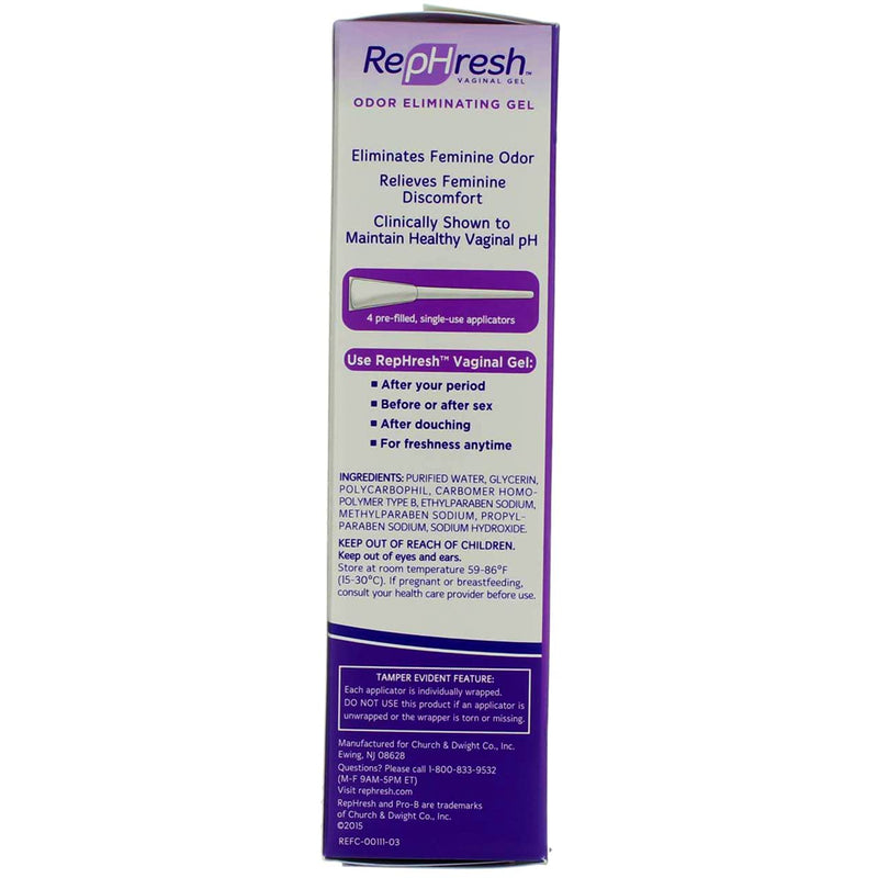 [Australia] - RepHresh Vaginal Gel, 0.07 Oz Each, 4 Count (Pack of 3) 