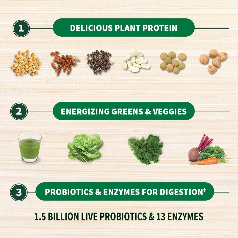 [Australia] - Garden of Life Raw Organic Protein & Greens - Vanilla - Vegan Protein Powder for Women and Men, Plant Protein, Pea Protein, Greens & Probiotics - Dairy Free, Gluten Free Low Carb Shake, 20 Servings 20 Servings (Pack of 1) 