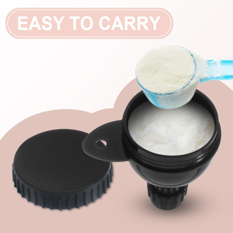 [Australia] - Aster 2Packs Small Protein Powder Funnel Workout Protein Powder Container Portable Supplement Funnels for Filling Bottles, Protein Powder Dispenser for Workout, Travel 