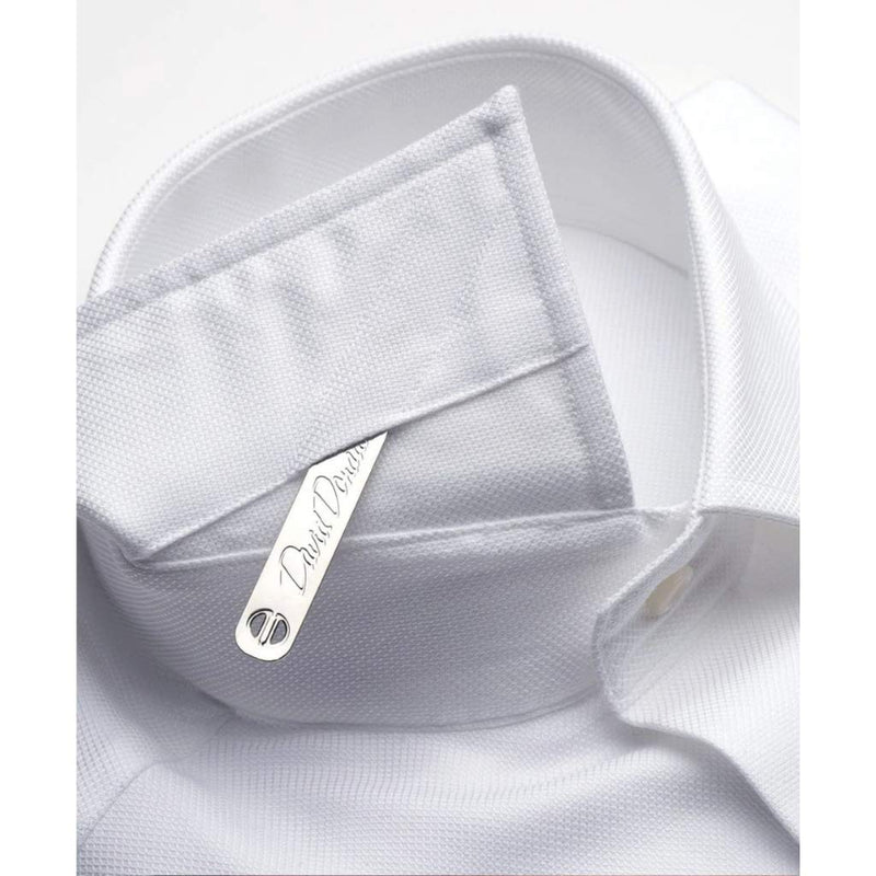 [Australia] - David Donahue Men's Silver Plated Brass Dress Shirt Collar Stays-18 Count (CS613900) 