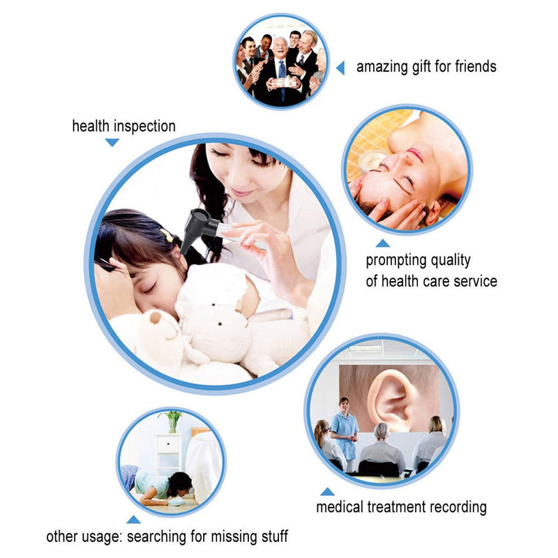 [Australia] - Otoscope – Bysameyee Portable Otoscope for Doctors Nurses Students, Handheld Ear Care Microscope Tool Set with 4 Otoscope Tips 