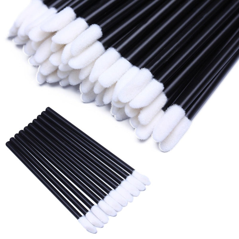 [Australia] - 300pcs Disposable Lip Brush Lip Gloss Applicators Lipstick Wands Tool Kits (300) 300 Black 