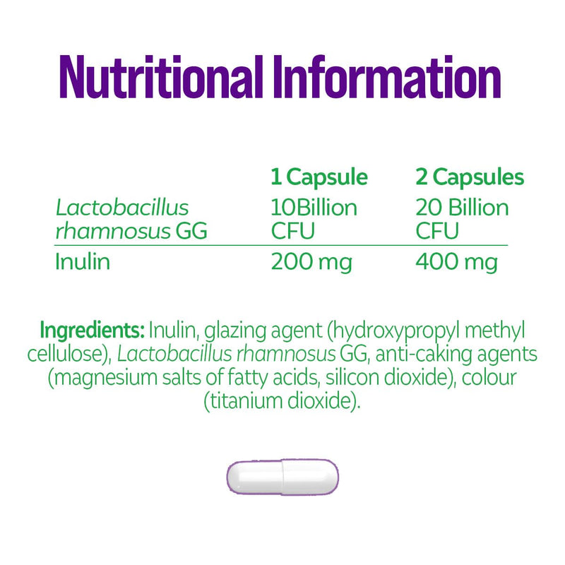 [Australia] - Culturelle� Natural Flora � Daily Probiotic Supplement - 30 Vegetarian Capsules - 10 Billion live Bacterial Cultures - Lactobacillus rhamnosus GG strain - Gluten Free 