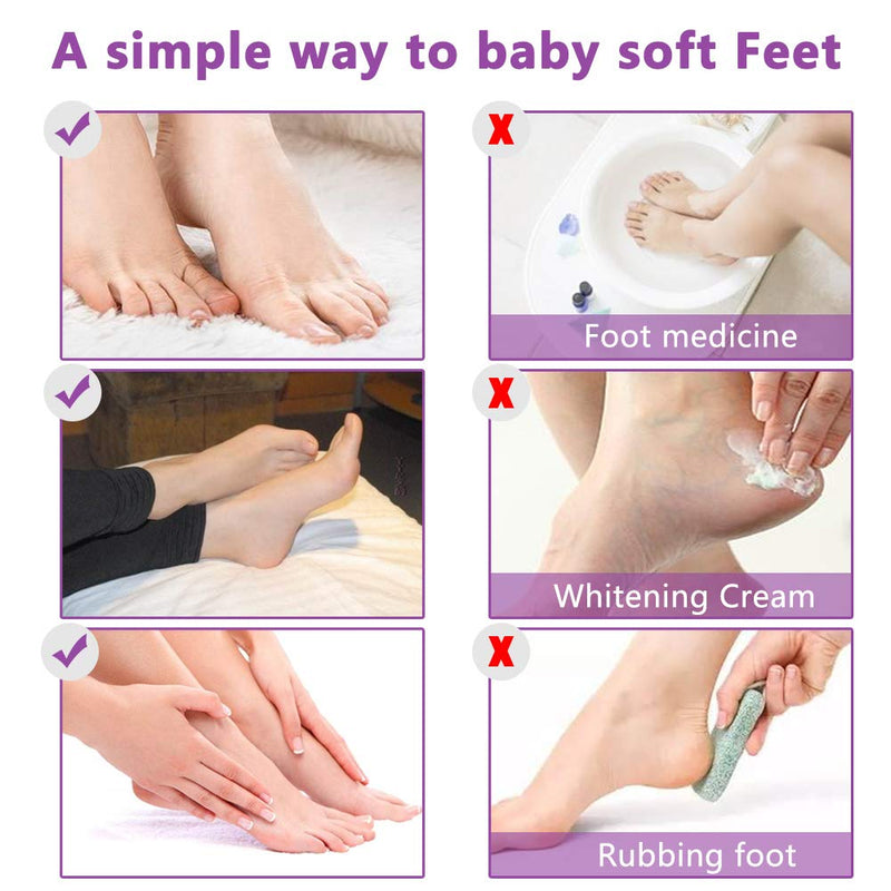 [Australia] - Foot Peel Mask - 3 Pack, Exfoliating Feet Mask Spa For Baby Soft Skin, Natural Treatment Repair Dead Skin, Calluses, Cracked (Lavender) Lavender-1 