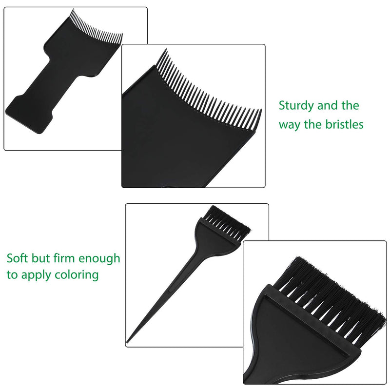 [Australia] - 4 Pieces Balayage Highlighting Board with Teeth Hair Dye Paddle Highlighting Brush for Balayage Board Comb for Hair Dye 