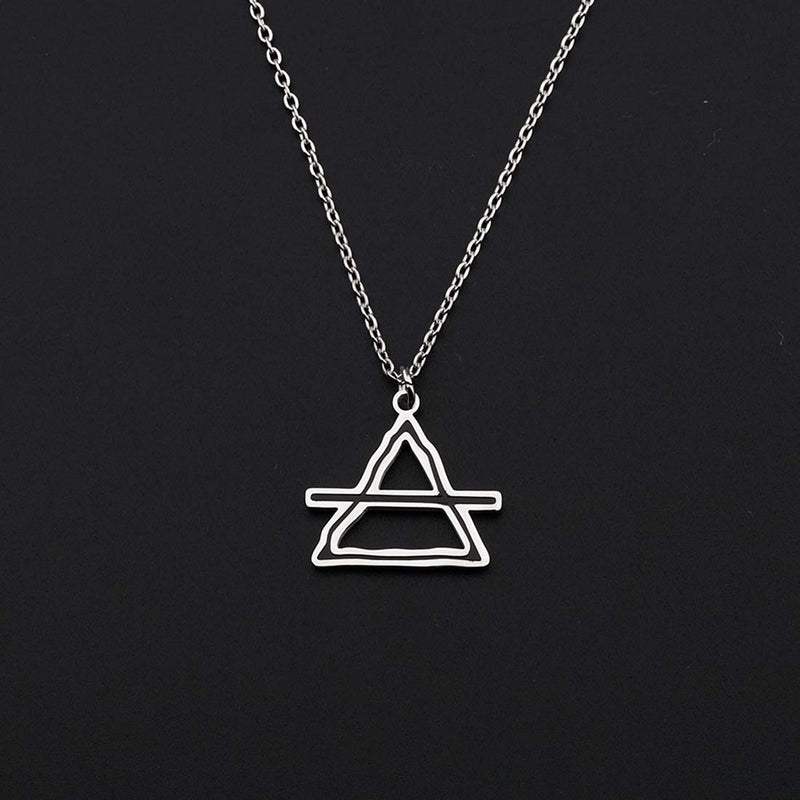 [Australia] - CENWA Alchemical Necklace Alchemy Jewelry Element Symbols Planetary Alchemical Symbols Transmutation Signs Occult Alchemy Fire Earth Water Air Symbol 