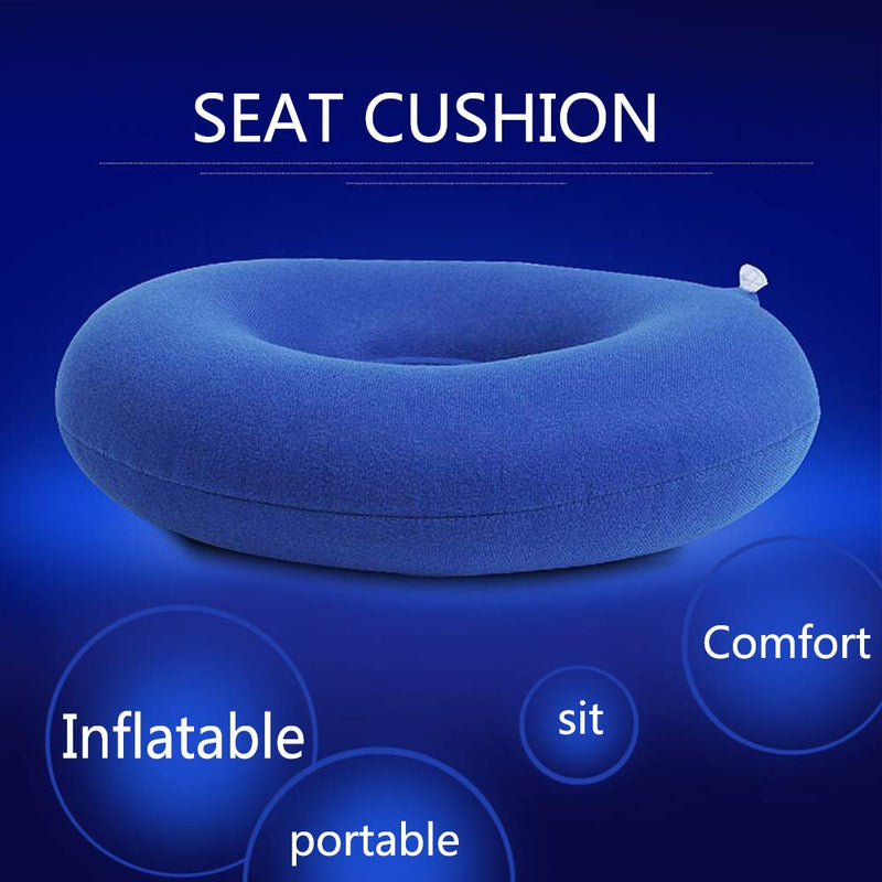 [Australia] - Seat Cushions Inflatable Seat Cushion Pillow Ring Cushion Doughnut Reduce Pressure on The User's Sciatic Nerve for Everyone (38x38) 