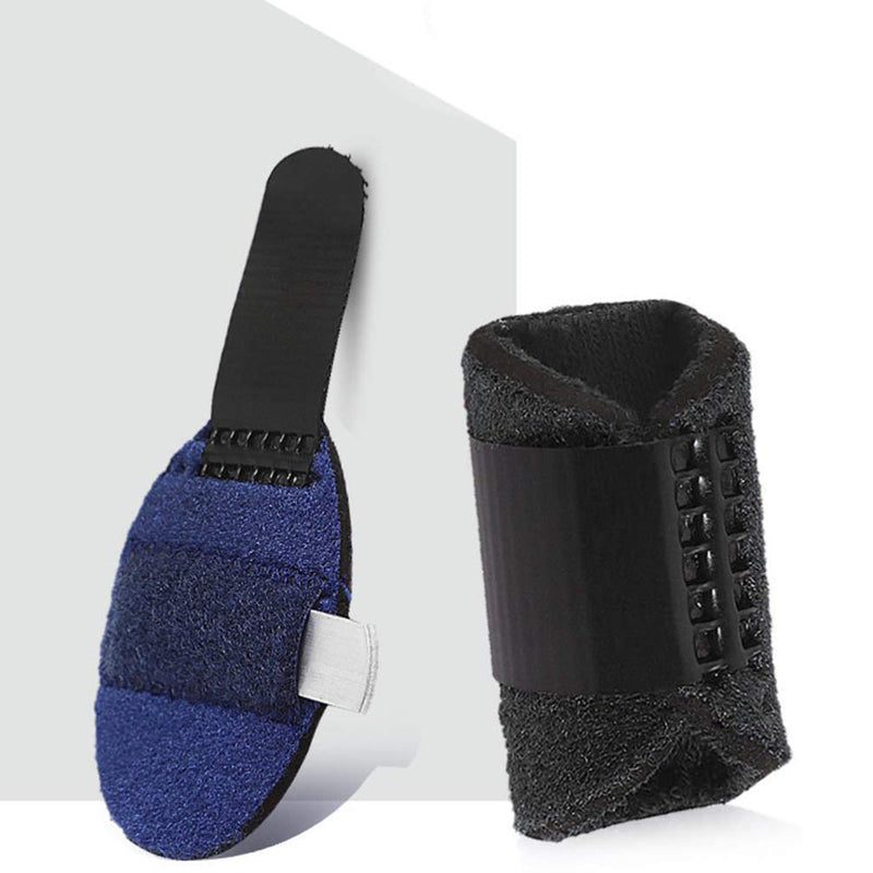 [Australia] - HEALLILY 2pcs Trigger Thumb Splint Finger Knuckle Brace Mallet Finger Protector Finger Support Sleeve for Tendon Release Pain Relief 