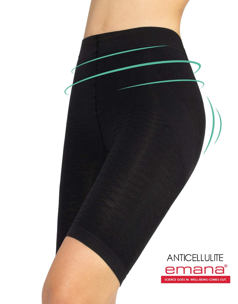 [Australia] - CALZITALY Anticellulite Control Shaper Shorts with Massage Effect | Skin, Black | S, M, L, XL | Made in Italy 