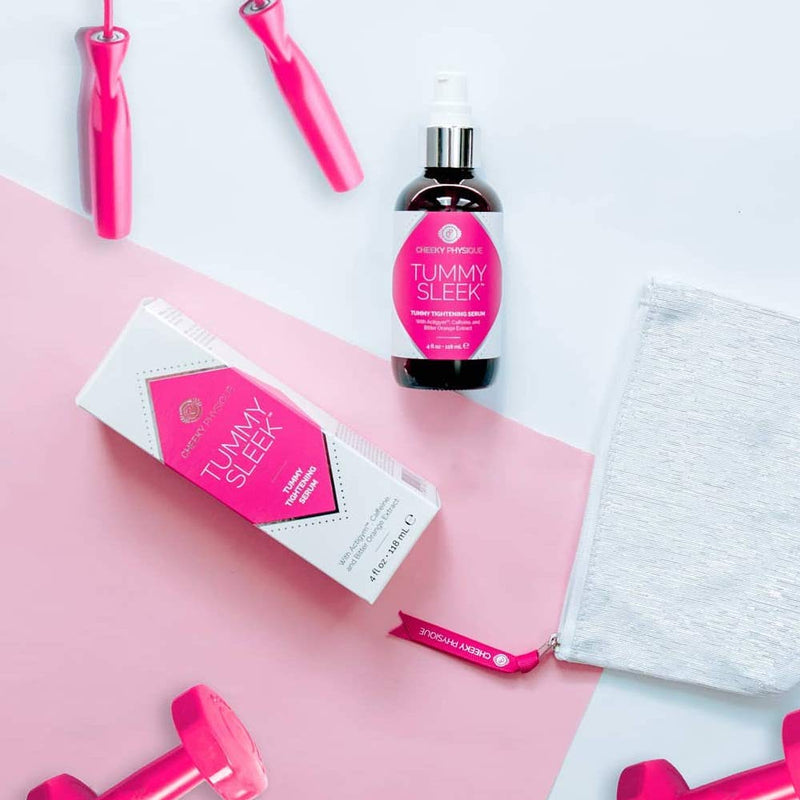 [Australia] - Tummy Sleek Stomach Tightening Serum - Skin Firming & Body Toning Gel for Abs Belly and Waist with Actigym + Caffeine + Bitter Orange Extract - 4 oz. 