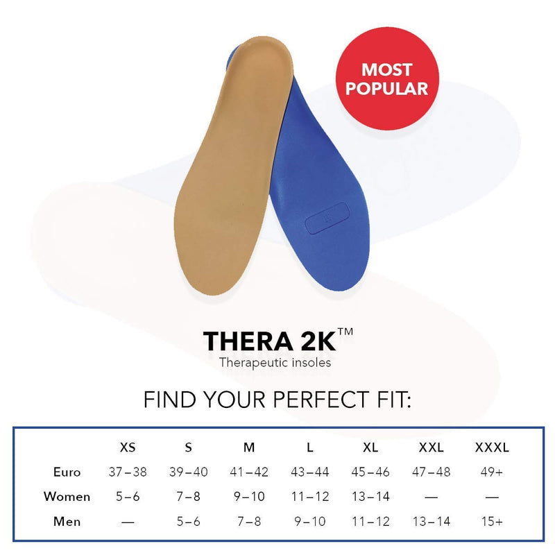 [Australia] - SoleAid™ Thera2K, 2-Layer Diabetic Insoles (XS: Womens 5-6) XS: Womens 5-6 