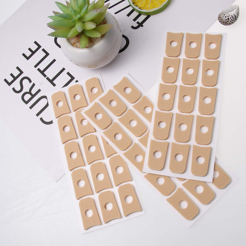 [Australia] - Heallily 45Pcs Felt Callus Pads Callus Cushions Toe Pads Self Adhesive Soft Foam Corn Pads Waterproof Toe and Foot Protectors Size 1 (Pack of 45) 