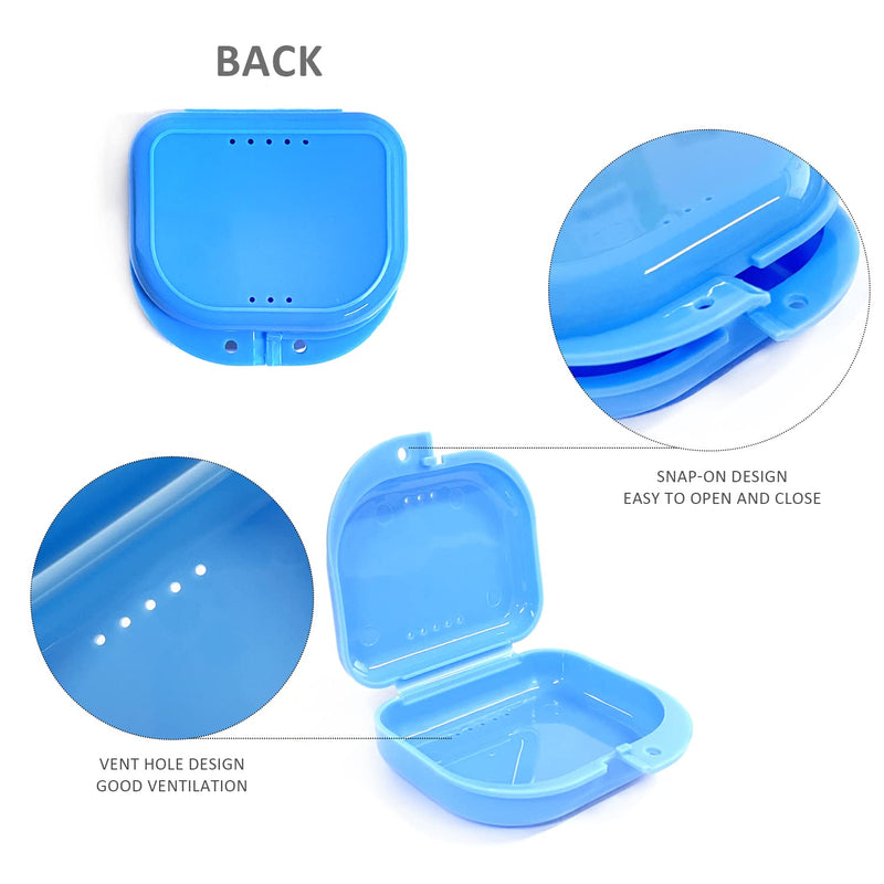 [Australia] - 3 Piece Denture Box with 1 Piece Orthopaedic Removal Tool, Orthodontic Appliance Box, Denture Storage Box with Air Holes 