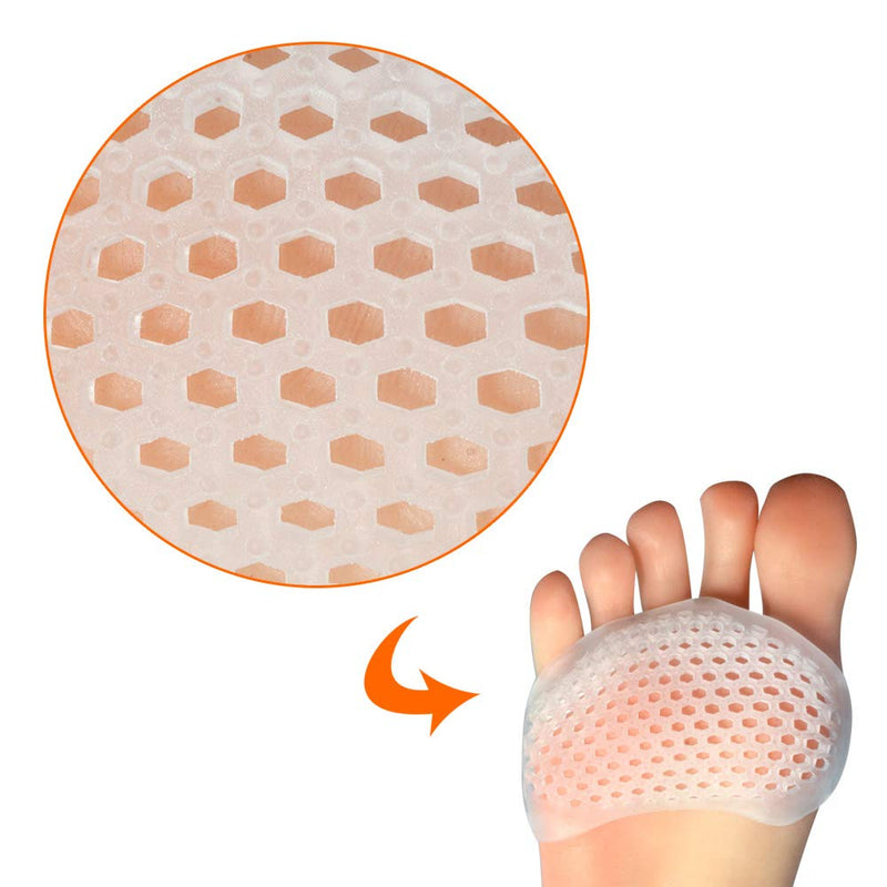 [Australia] - Hoogoo Toe Pads Ball of Toe Cushions Metatarsal Pads Ball of Foot Pads Mortons Neuroma Callus Metatarsal Foot Pain Relief Bunion Forefoot Cushioning Relief Women 
