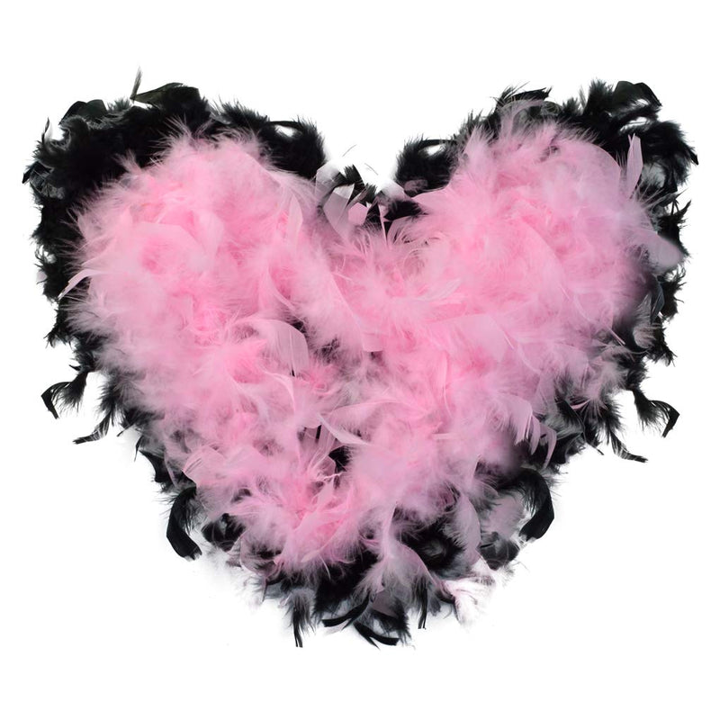 [Australia] - obmwang 9 pcs Feather Boas, Mardi Gras Boa Party Accessory, Black, White, Pink 