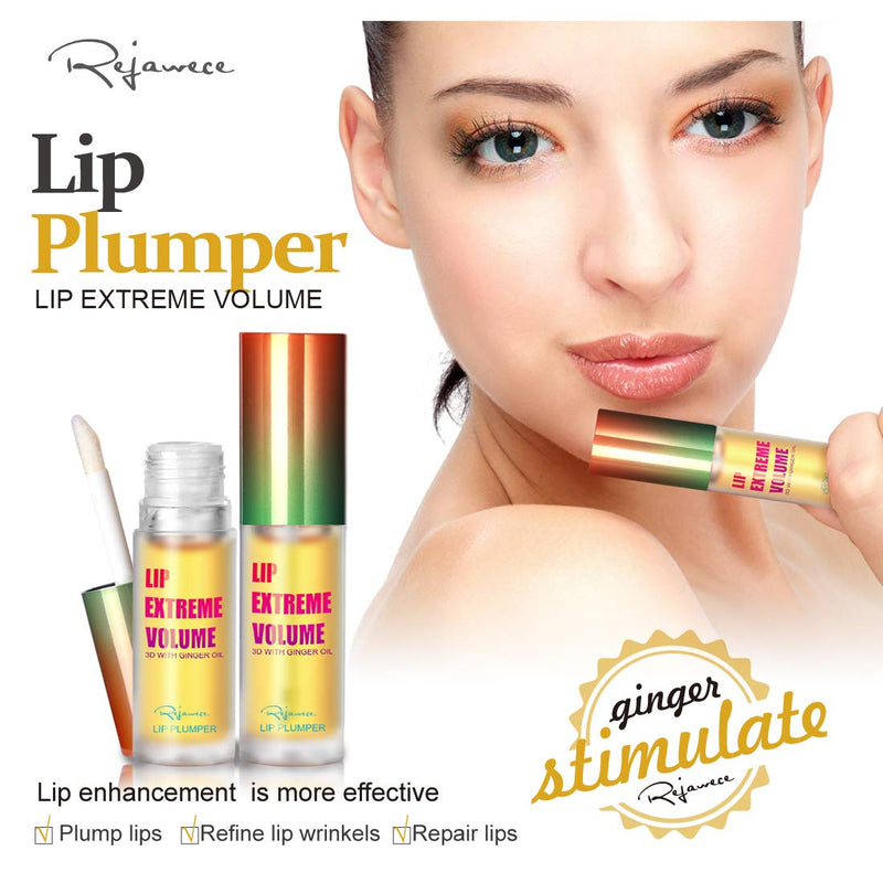 [Australia] - Lip Plumper Lip Gloss by Rejawece - Lip Plumping Balm Plumper Device Lipstick Treatment - Clear Lip Plump Gloss - Enhancer for Fuller & Hydrated Lips | Give Volume, Moisturize (Strong) Strong 