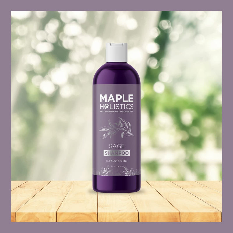 [Australia] - Vitamin Shampoo for Dandruff + Hair Loss - Anti Dandruff Sulfate Free Treatment for Healthy Scalp + Hair Growth - Anti-Aging Damage Repair with Sage - Relieve Itching Flaking Dry Skin + Thinning Hair 