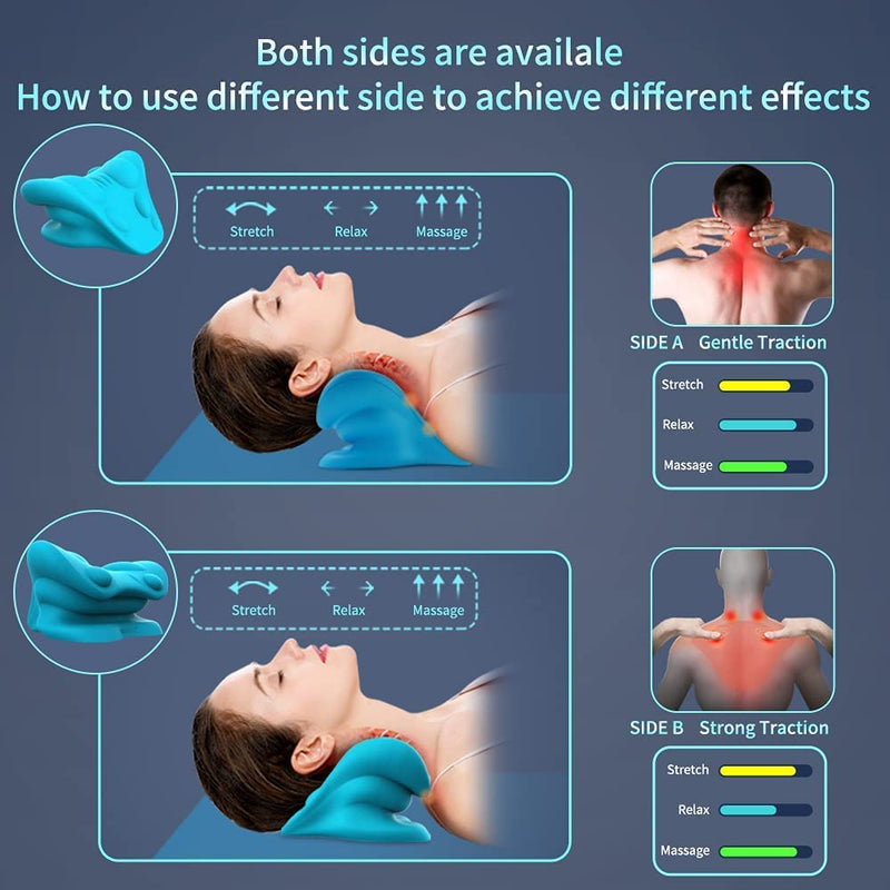 [Australia] - REARAND® Neck Stretcher,Neck and Shoulder Relaxer ,Neck Cloud for TMJ Pain Relief and Cervical Spine Alignment ,Neck Pain Relief Chiropractic Pillow,Posture Corrector 