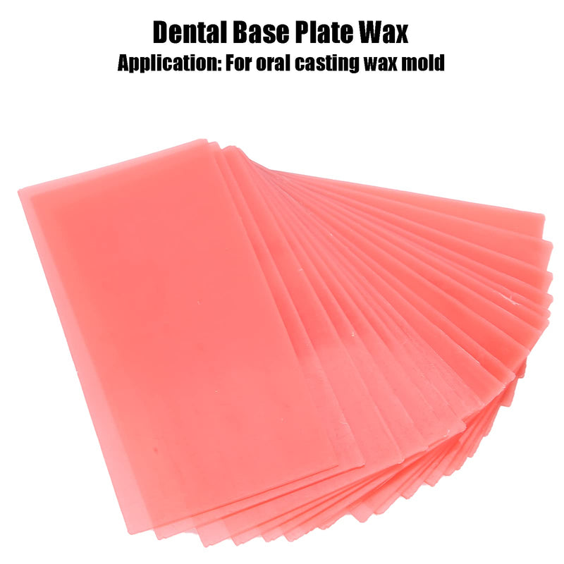 [Australia] - 18pcs Dental Base Plate Wax, Red Dental Care Orthodontic Wax, Dental Wax Dentist Auxiliary Material Dental Wax Sheet Supply 