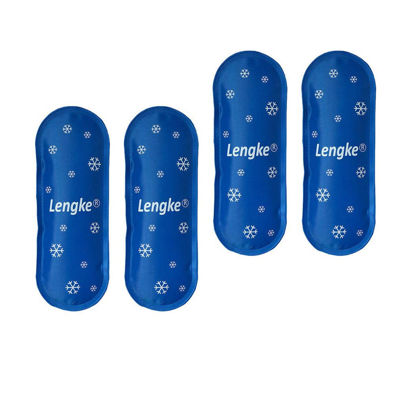[Australia] - Exceart 4PCS Gel Cold Pack Gel Ice Bag Reusable Care Ice Bag Storage Cooler Carrier for Outdoor Travel Insulin Supplies(Blue) 