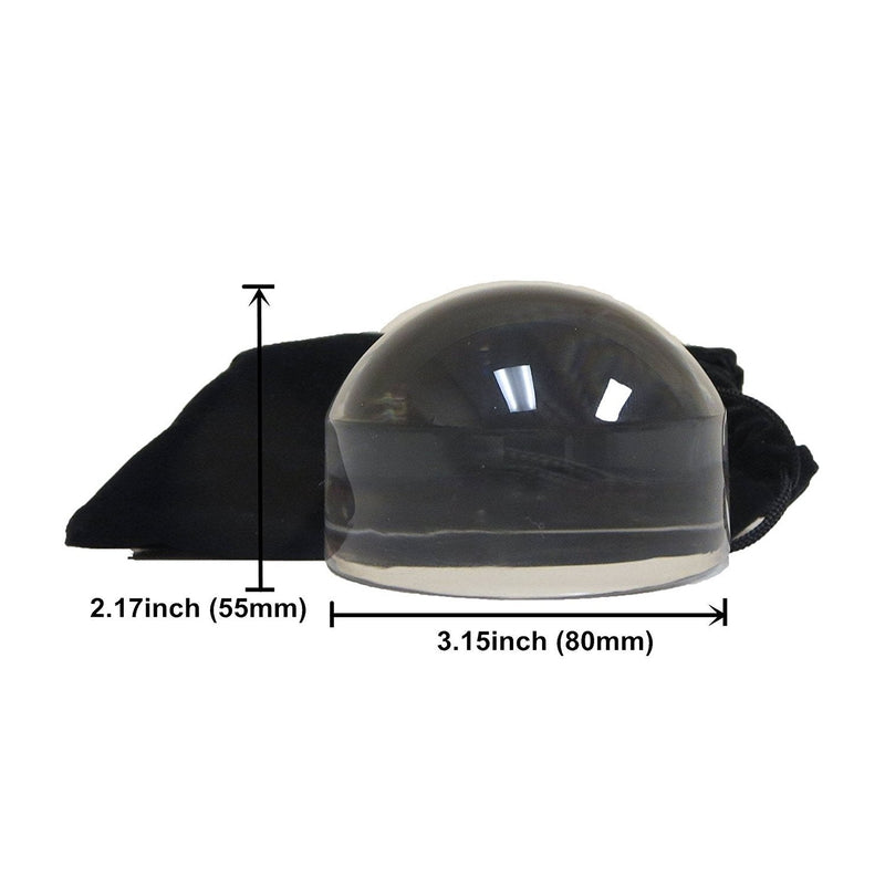 [Australia] - Beileshi 5X Acrylic Paperweight Magnifying Glass Desktop Dome Magnifier 80mm/3.14inch Optical Half Ball/3'' Reading Magnifying Tool for Hobby Reading Family and Macular Degeneration 