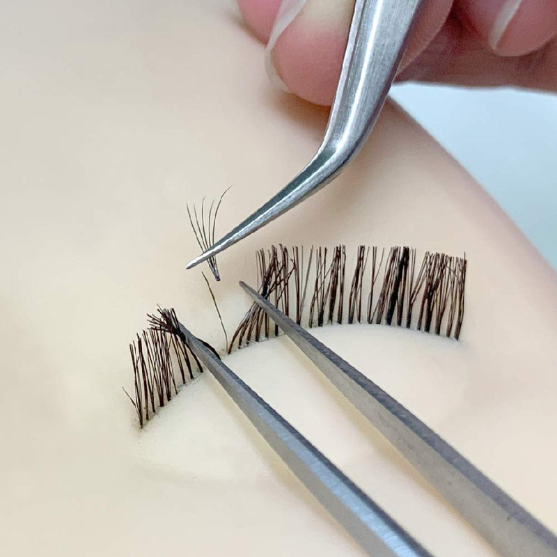 [Australia] - JOVISA Made In Japan Eyelash Extension Tweezers for Mega Volume And 3D 6D Mink Eyelash, SUS 304 Stainless Steel Straight Angled Tip False Eyelash Extension Supplies (R-6Ds) R-6DS 