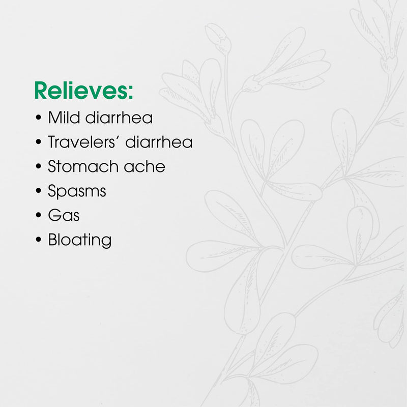 [Australia] - BHI Diarrhea, Fast-Acting Natural Relief for Mild Diarrhea, Stomach Ache, Gas, Cramping and Bloating, 100 Tablets 