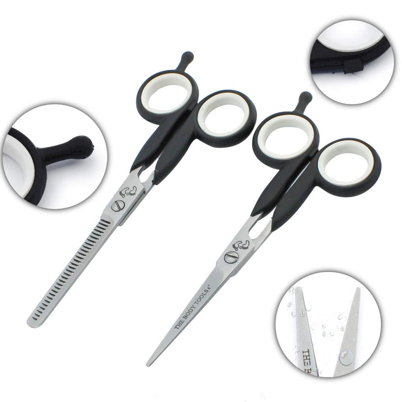 [Australia] - THE BODY TOOLS Hairdressers Professional 6 Inch Hairdressing Barber Scissors Set Cutting Shears With FIXED Screw for Men and Women 