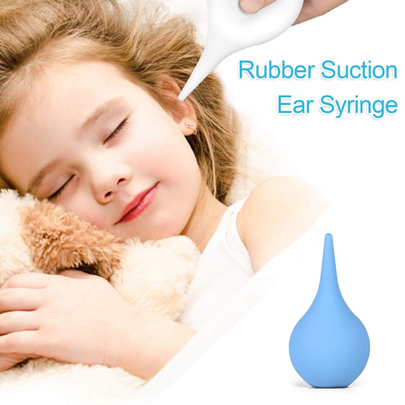 [Australia] - 2 Pack Ear Syringe 2oz / 60ml Hand Bulb Syringe Ear Washing Squeeze Bulb, Rubber Squeeze Bulb Ear Syringe Ball Laboratory Tool 