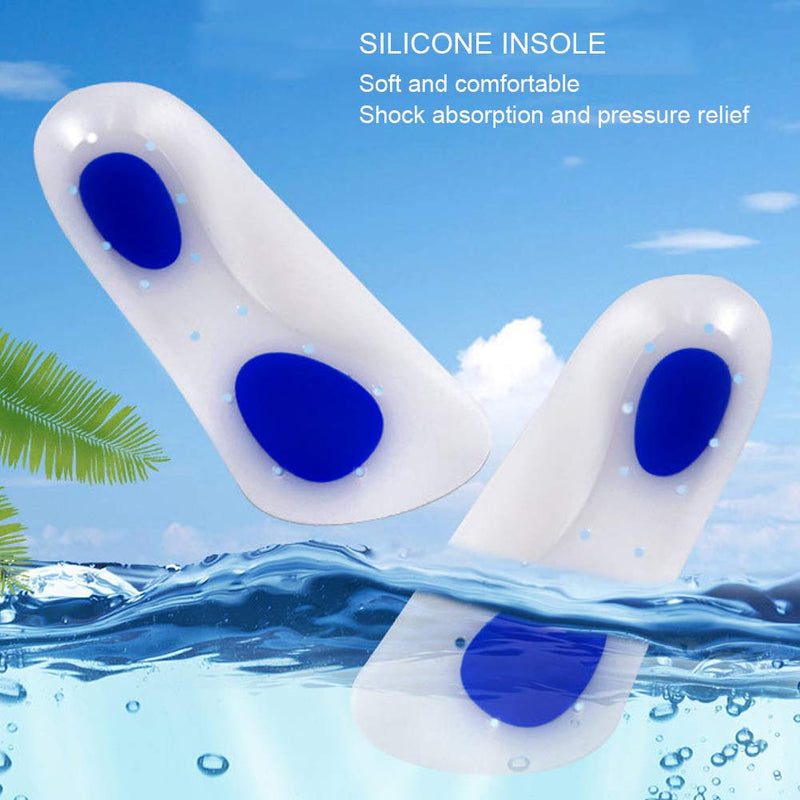 [Australia] - Metatarsal Pads, Gel Pad for Women and Men, Silicone Sports Shock Absorption Insole Pain Relief Flat Feet Correction Foot Pad(S) S 