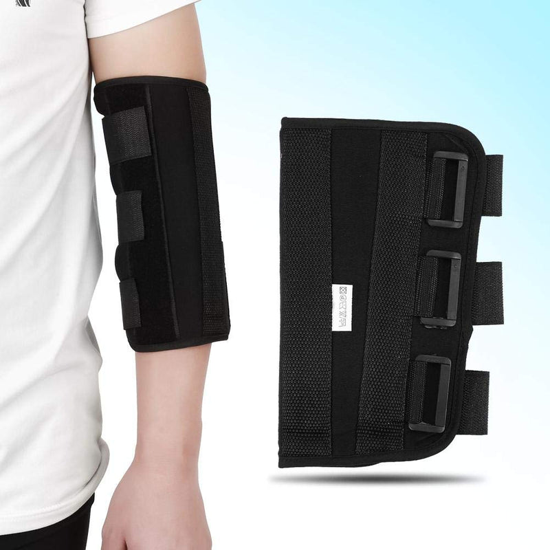 [Australia] - Weohoviy Elbow Brace, Night Elbow Sleep Support Breathable Splints for Cubital Tunnel Syndrome,Tendonitis,Ulnar Nerve,Tennis,Fits for Men and Women(S), Black S 