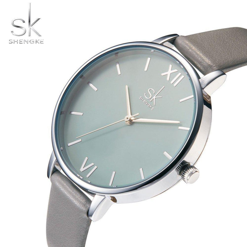 [Australia] - SK Fashion Women Watches Leather Band Simple Female Watches Decent Casual Waterproof Lady Watch K0056l03 
