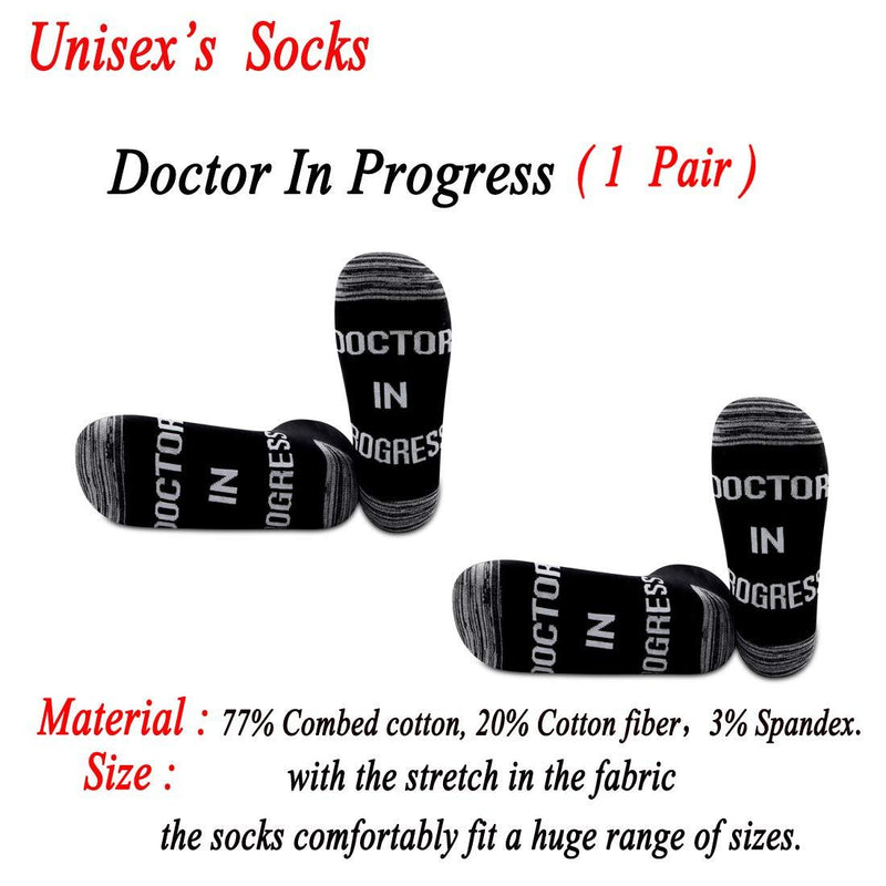 [Australia] - PYOUL Doctor Socks Doctor Appreciation Gift Doctor In Progress Socks Medical School Graduation Gift 