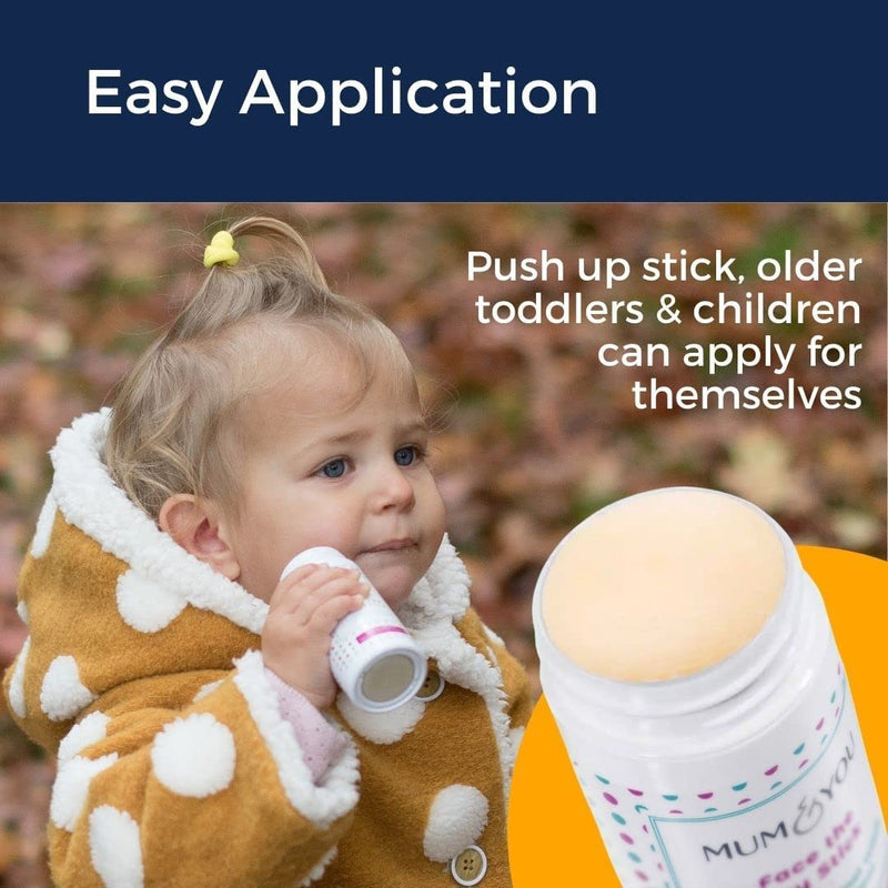 [Australia] - Mum & You Baby Face the Day Stick with Sunflower & Coconut Oils, Beeswax & Shea Butter for Natural Skincare. Protect your Baby's Face from Irritants, and Soothe Eczema & Irritated Skin. 1 Stick 