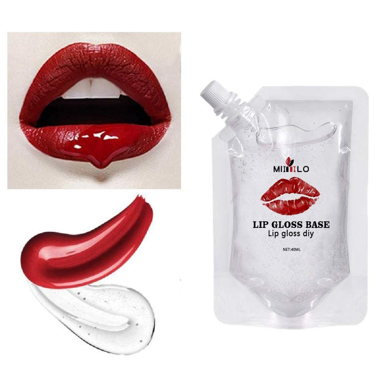 [Australia] - Hankyky Moisturize Lip Gloss Base Gel Lip Glaze Base 40ML for Making Your Own Lip balm, Diy Lip Plumper Making Organic Vegan Lip Balm Diy lip Glow Diy clear lip gloss Making your lip tint Lip Maximize 