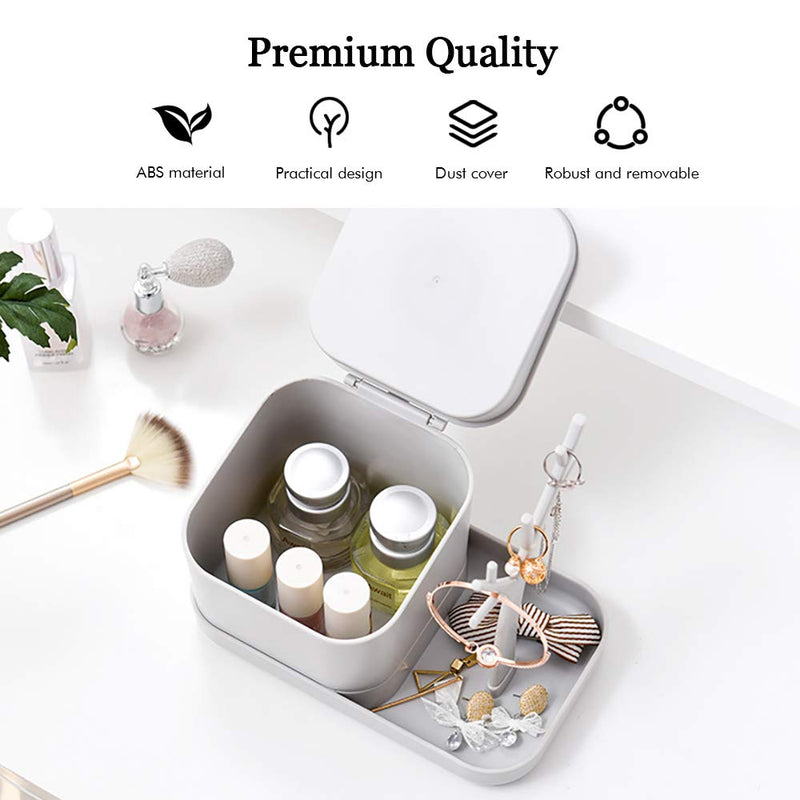 [Australia] - CONBOLA Jewelry Holder Organizer, Small Jewelry Watch Display Tray with Ring Display Stand Tree Storage Box, Countertop Organizer for Bracelet Necklace Earrings Lipstick, Perfect Vanity Gifts for Her 