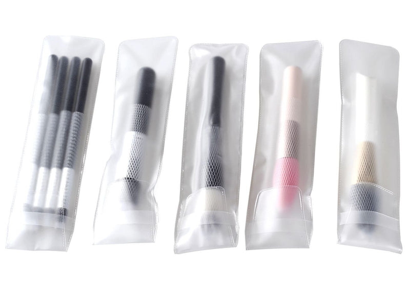 [Australia] - ClothoBeauty 10 Pcs Cosmetic Makeup Brushes protector PVC bag/pouch (not include the brushes) (10PVC) 10PVC 