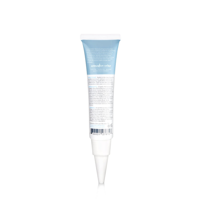 [Australia] - New Brightening Eye Gel With Hyaluronic Acid, Vitamin C & E, Peptides For Dark Circles Puffiness, Wrinkles, Fine Lines, Crows Feet, Dark Spots For A More Radiant Appearance 0.5 FL OZ (15 ML) 