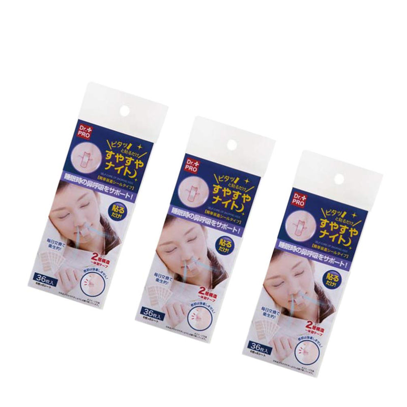 [Australia] - EXCEART 108pcs Sleep Strips Gentle Mouth Tape Anti-snoring Sticker for Better Nose Breathing Improved Nighttime Sleeping (36pcs in 1 Pack) 