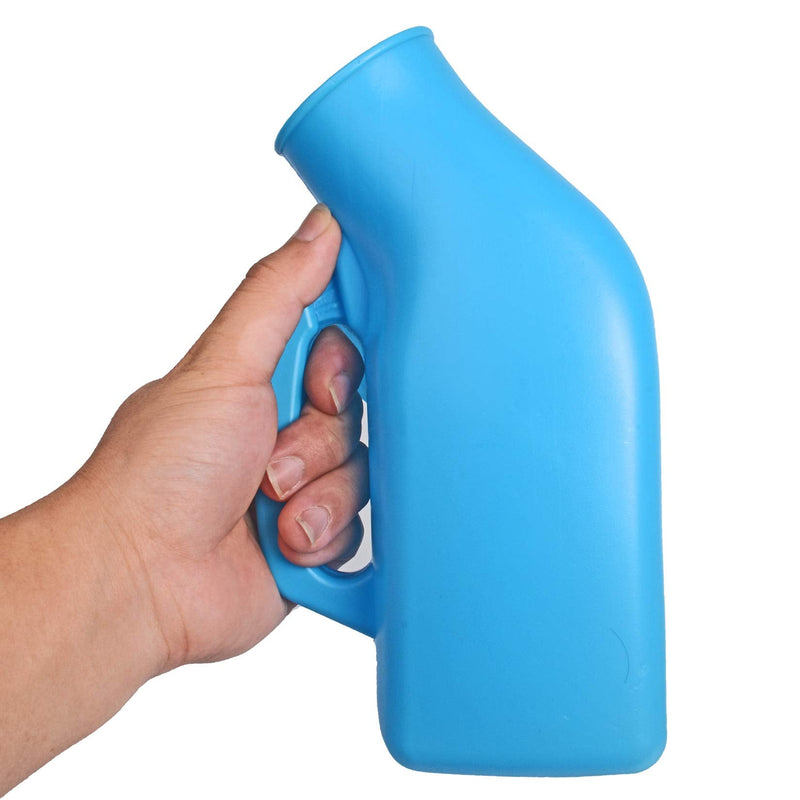 [Australia] - Urinals for Men Thick Firm Portable Urinal, Urine Collection for Hospital, Incontinence, Elderly, Travel Bottle and Emergency (Blue) Blue 