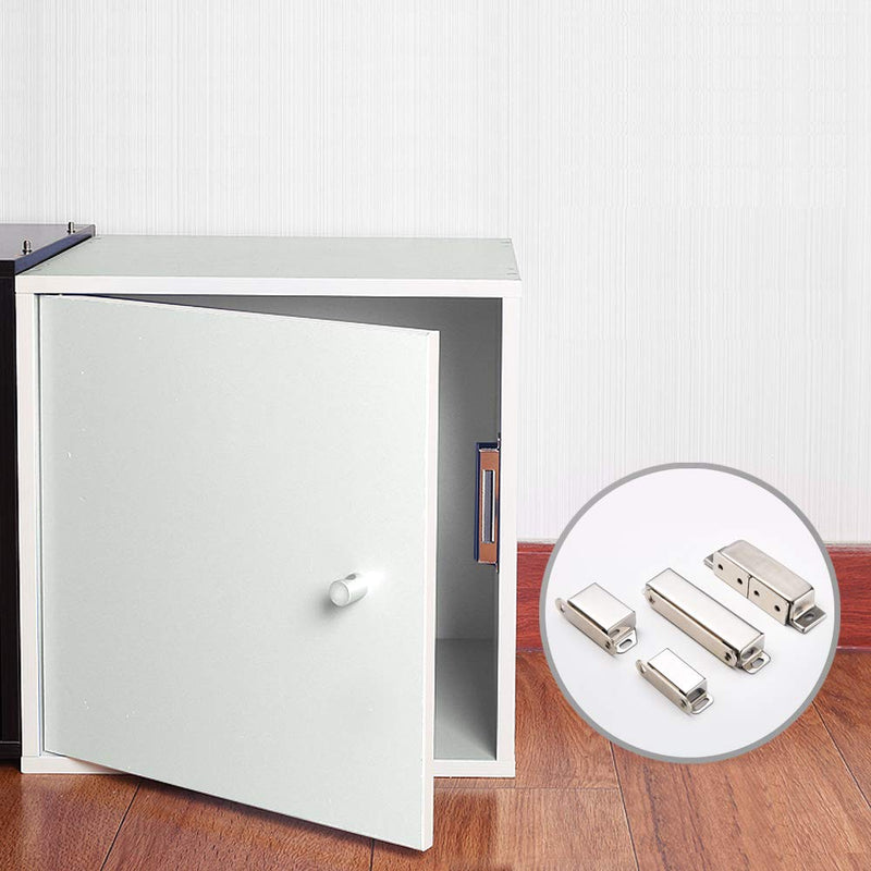 [Australia] - Mousike Cabinet Magnets 25lb Stainless Steel Magnetic Door Catch with Strong Magnetic for Kitchen Cupboard Wardrobe Closet Cabinet Door Drawer Latch (2.1"25 lbs(4 Pack)) 25lb-4Pack Silver 