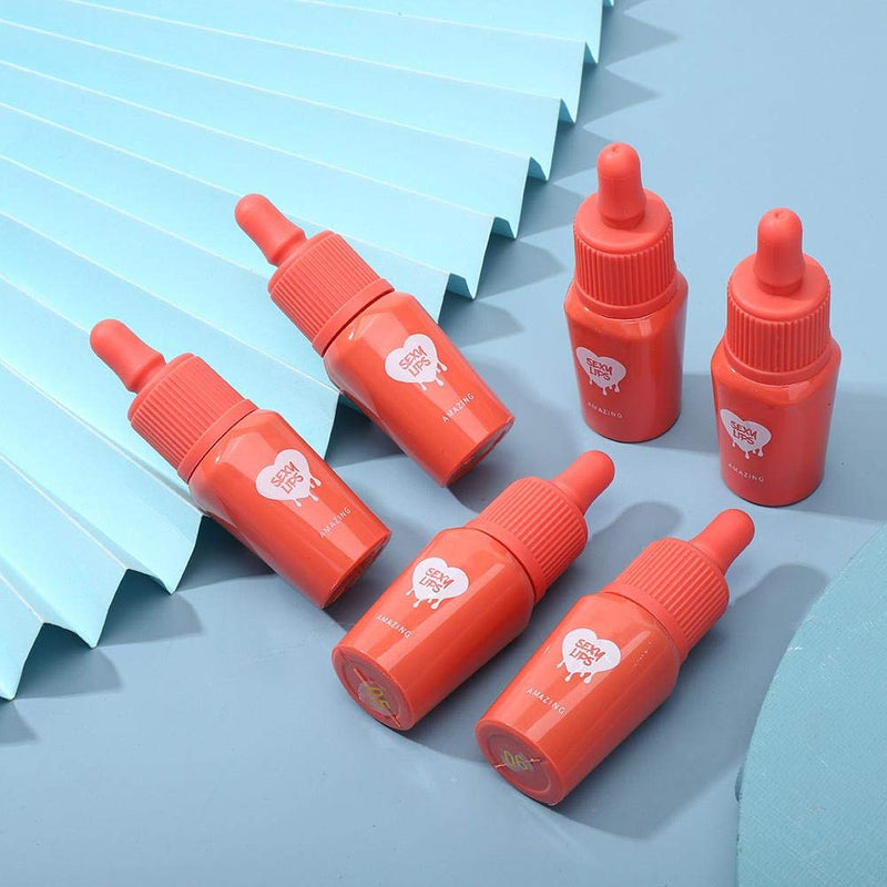 [Australia] - 6pcs/ set Makeup Lipstick Feeding Bottle Shape Long Lasting Lip Makeup Lipstick Set Lip Gloss Kit 