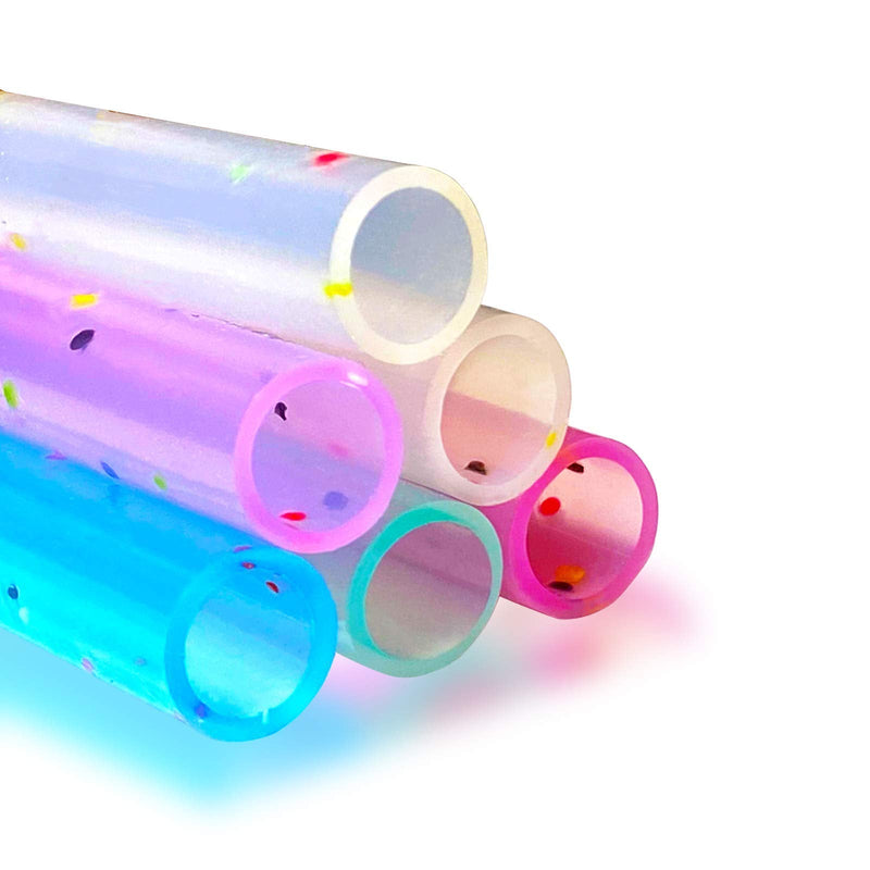 [Australia] - Reusable Silicone Drinking Straws, 12 Pcs Eco Friendly Silicone Straws 2 cleaning Brushes,for 30oz and 20oz Tumblers, Rtic,Yeti, Ozark, (Two-tone Dot, 10 inches) Two-tone Dot 10.0 Inches 